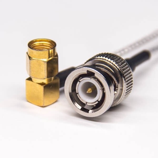 Professional 50ohm Straight BNC male to RP SMA male connector with vga lmr240  RG59 Rg11 coaxial cable