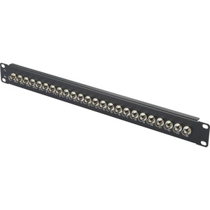 Patch Panel 12ports BNC Male Female 75ohm 24 Port Cat5e Patch Panel For Cabinet 1U Network Patch Panel