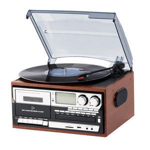 multi vintage turntable vinyl lp record players with cd phonograph cassette recorder