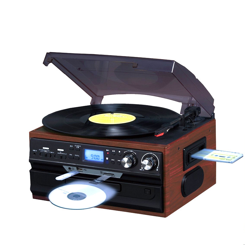 sound system portable turntable cartridge cassette player