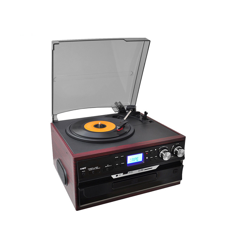 sound system portable turntable cartridge cassette player