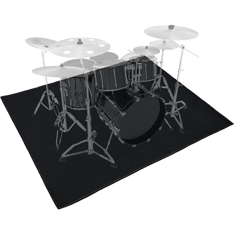 Non-slip Carpet Drum with Custom Design Electronic Drum Rug 100% Nylon Printed Mat for Drum