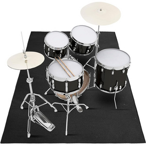 Full Colored Carpet for Drum with Customized Size Non-slip Electronic Drum Mat with Logo