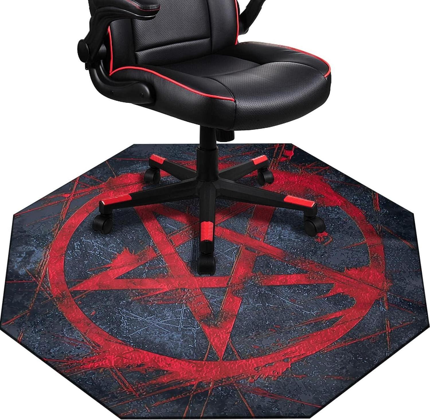 High Chair Splat Mat Custom Carpet for Floor Protection Pray Chair Mats with Non-woven Backing