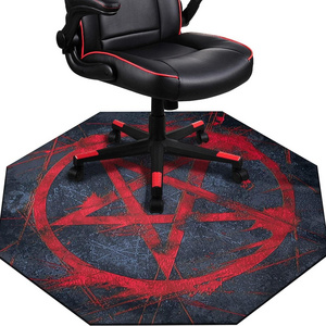 High Chair Splat Mat Custom Carpet for Floor Protection Pray Chair Mats with Non-woven Backing