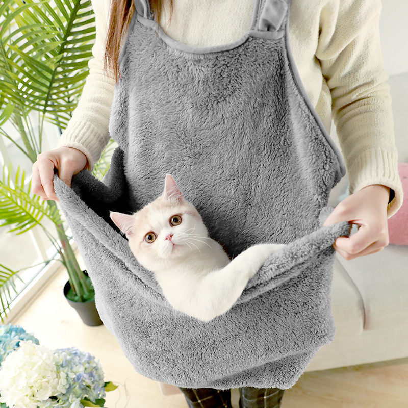 New pet blanket 100% polyester soft flannel fleece cat sleeping bag holding apron