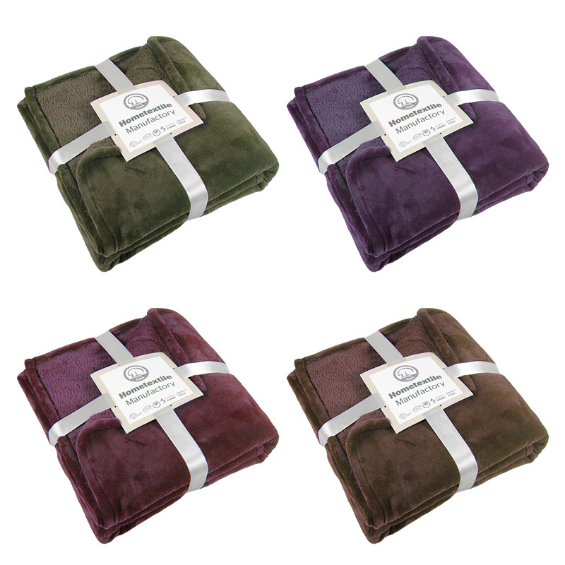 Professional Manufacturer Solid Custom Color Flannel fleece blanket With Wholesale Price