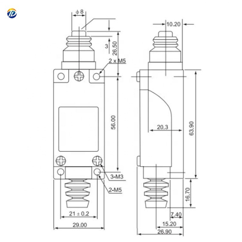 Best selling ME-8111 1NO+1NC high temperature Momentary MINI magnetic Limit switch