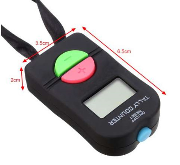 Hot selling golf tally counter 4 digital LCD Electronic plastic digital muslim Counter Finger ring Hand tasbih Tally Counter