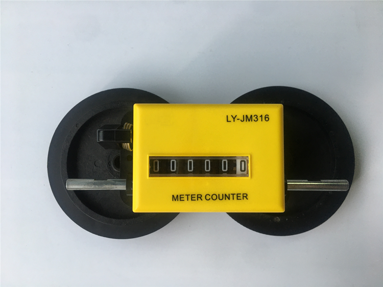 JM316 digital Meter Counter wire fabric length wheel textile counter machines mechanical counter meter