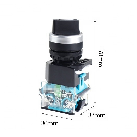 LA38-11X2 Self-lock Selector Switch 1NO1NC 2/3 Positions Rotary Switches Power 22mm