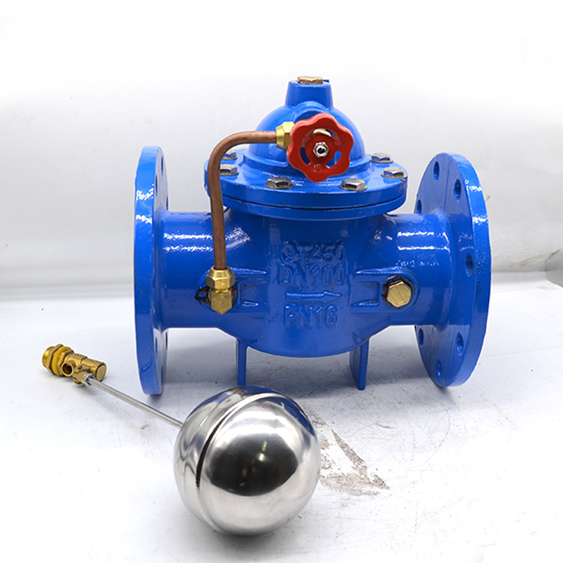 Hot sale remote control  float ball valve automatic water replacement tank ductile cast iron flange hydraulic control valve