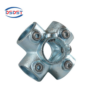 Anti-rusting and Corrosion Malleable Cast Iron For Playground Fence Key Clamp Pipe Fittings galvanized  Scaffolding  Bracket