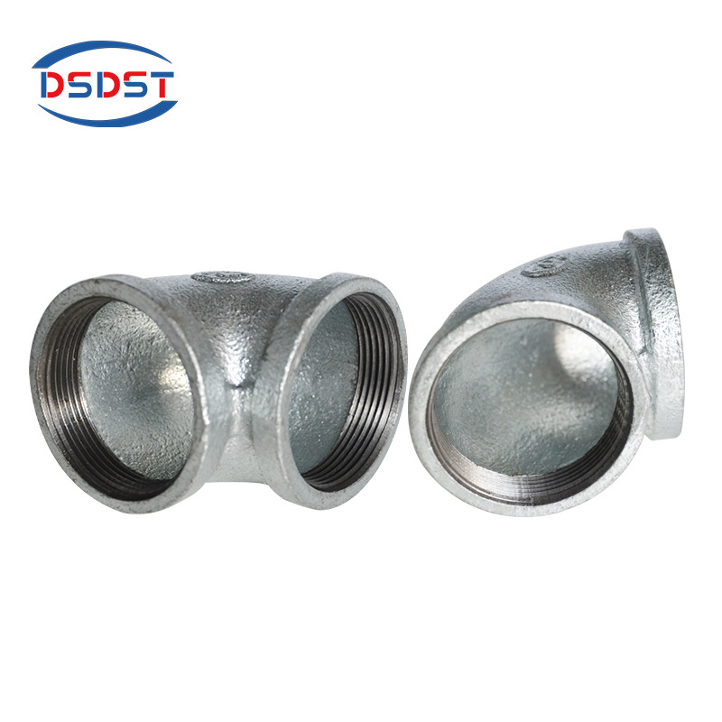 Hot dip galvanized pipe fitting malleable casting iron GI pipe plumbing materials pipe fittings