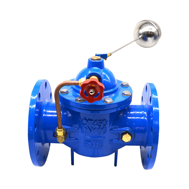 Hot sale remote control  float ball valve automatic water replacement tank ductile cast iron flange hydraulic control valve