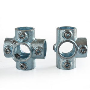 Galvanized Steel Pipe Clamp Scaffolding galvanized malleable iron pipe clamp fittings 116 Corner Through 21.3mm 26.9mm