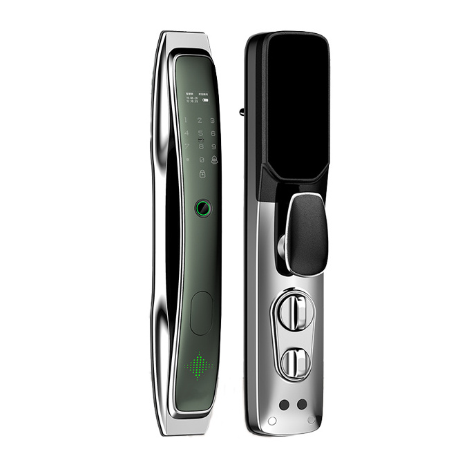 Waterproof Youzhi cloud home application intelligent door lock biometric lock fingerprint door handle digital keyless lock