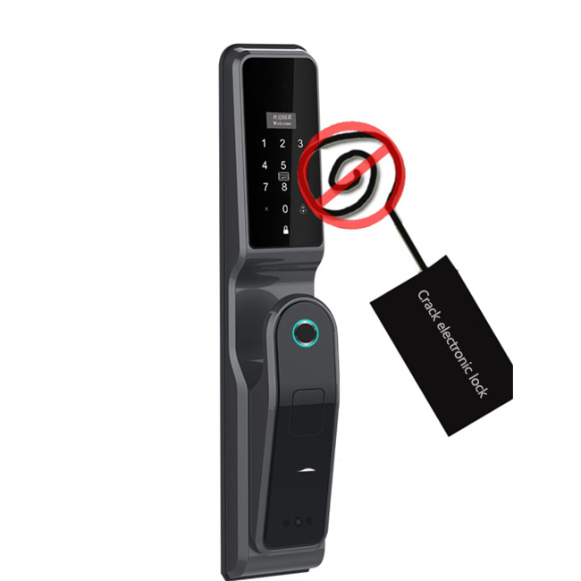 Cat's-eye version full-automatic intelligent smart door lock with camera fingerprint door lock knob lock