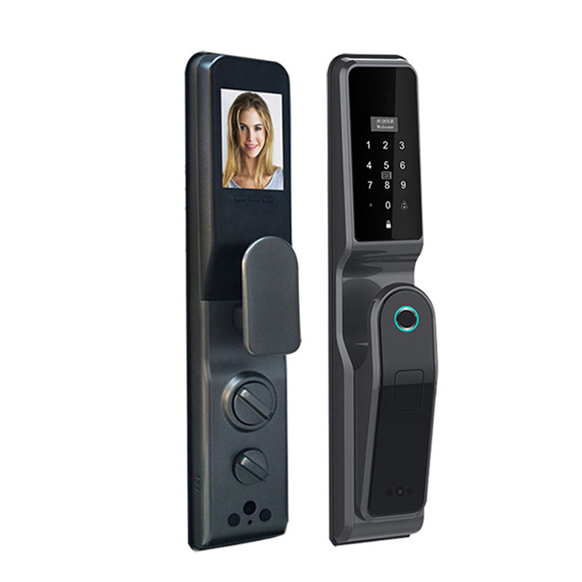 Cat's-eye version full-automatic intelligent smart door lock with camera fingerprint door lock knob lock