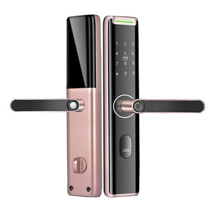 Rentrance Door Villa House Smart Locks Deadbolt Lock Tuya APP Password Fingerprint Keyless Entry Door Lock Digital