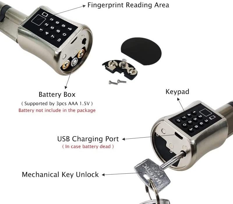 Smart Cylinder Lock Nuki Design 90mm Euro Cylinder Lockset Mechanical Lock Old Renovation Replacement