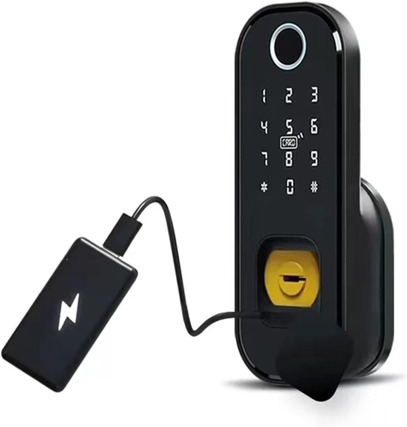 Wifi Tt Lock App Bluetooth Fingerprint Rim Lock Smart Card Digital Keyless Code Battery Electronic Door Lock for Home