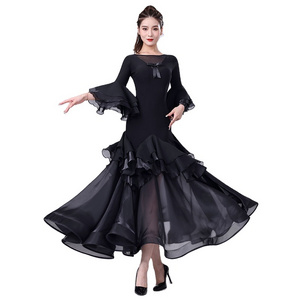 Doubl Professional Moden Dance Dress Ladies 2023 New Latin Dance Dress Square Dance Performance Dress High-end Summer