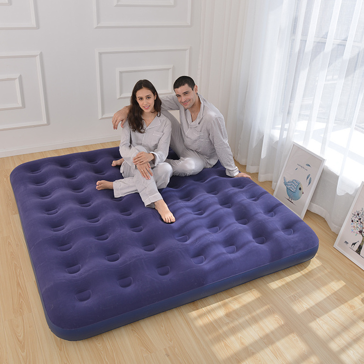 Modern Design Portable Twin Air Mattress Inflatable with Built-In Pump for Outdoor Camping Home Furniture Foldable for Bedroom