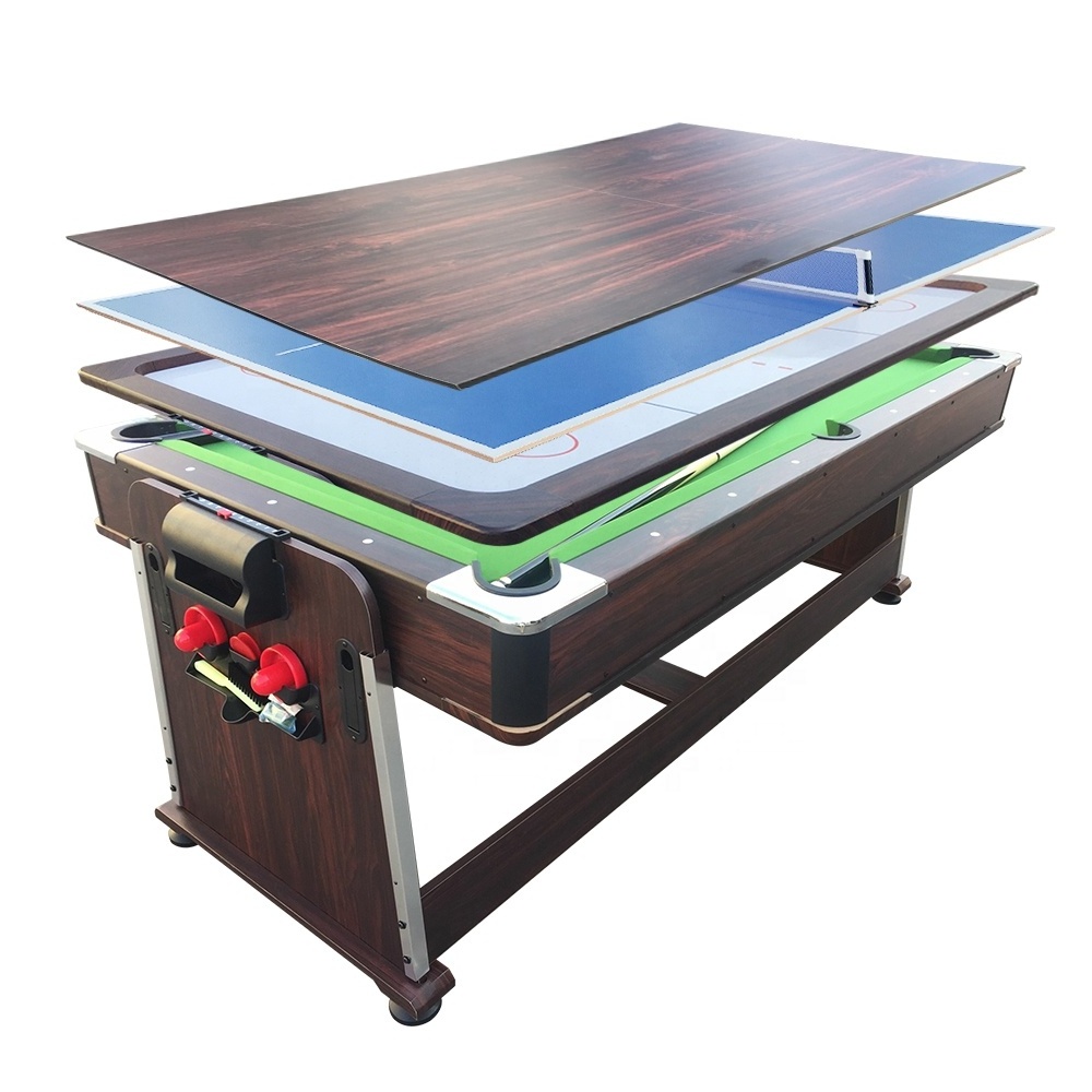 SZX 7ft Hot Selling 4 in 1 Multi Function Pool Table Game table for Adult