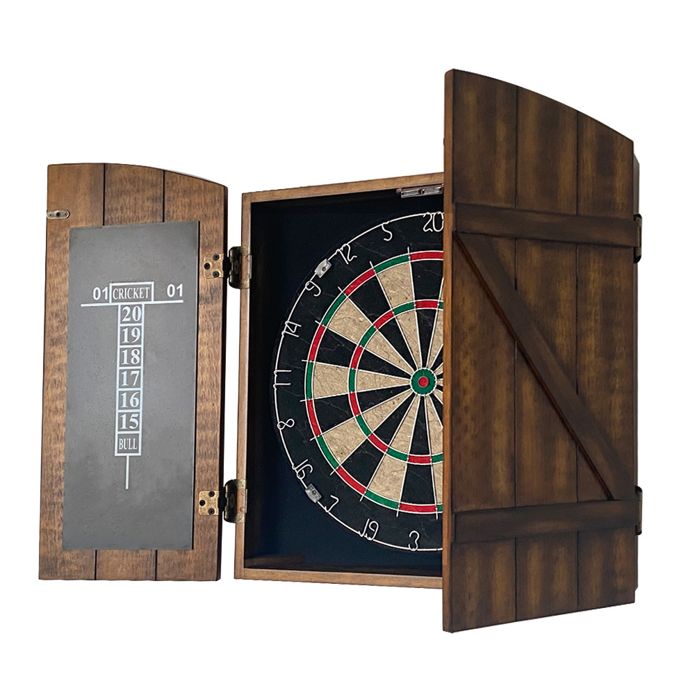 2023 New Design Dartboard Set With Solid Wood Cabinet Customized For Custom Darts Board Set