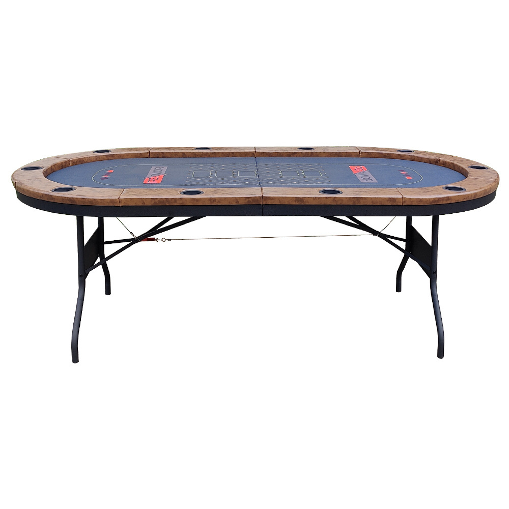 Foldable Casino Poker Table with Shoulder Bag Rubber Poker Texas Poker Table Custom Game