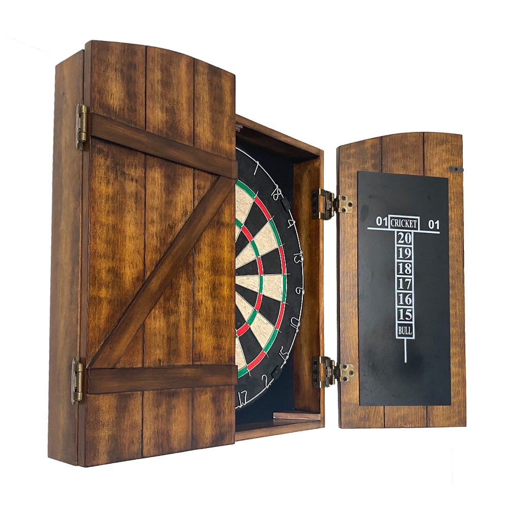 2023 New Design Dartboard Set With Solid Wood Cabinet Customized For Custom Darts Board Set