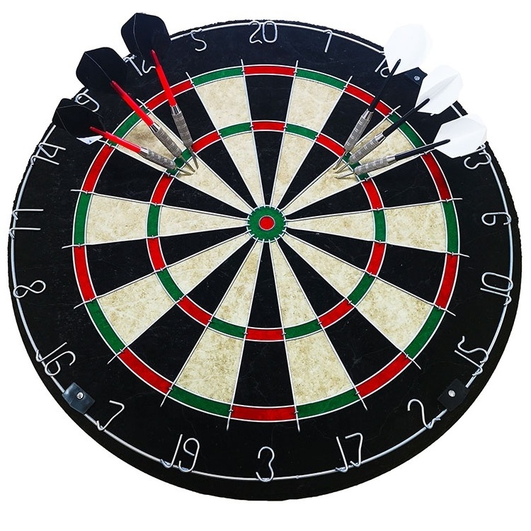 Wholesale 18 inch customer logo bristle steel tip sisal dartboard