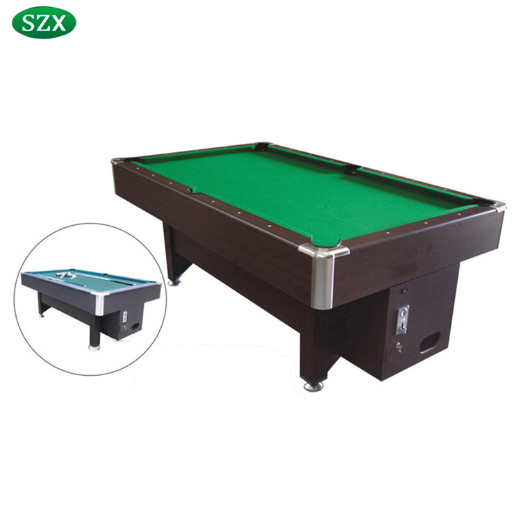 Cheap price full size coin operated pool table 7ft 8ft 9ft manufacturer in china