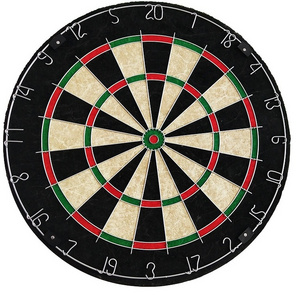 Wholesale 18 inch customer logo bristle steel tip sisal dartboard