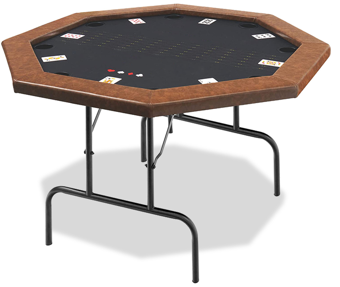 Foldable Casino Poker Table with Shoulder Bag Rubber Poker Texas Poker Table Custom Game