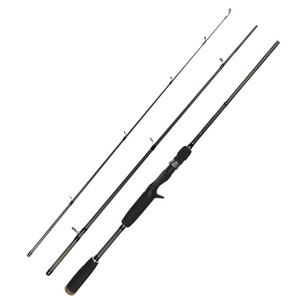 3 pieces mix carbon graphite blank medium light action China cheap baitcasting fishing rod