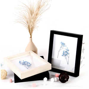 Wooden Photo Picture Frame High Quality 3D Deep Acrylic Shadow Box Frames With Glass Wholesale Bulk 12X12