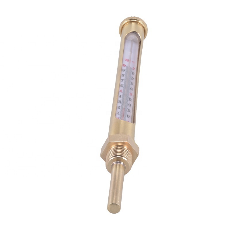 Straight type marine v-shape glass thermometer 8