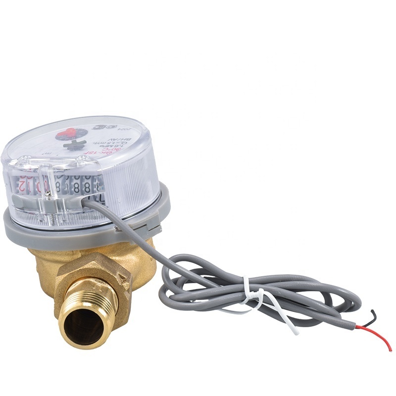 BWVA DN 15 DN 20 R160 Reinforced Glass Single Jet Domestic Water Meter Single-Jet Mechanical Water Meter Reader With Pulse Line