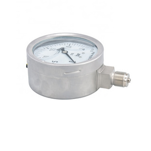 Full stainless steel glycerin filled Sanitary diaphragm pressure gauge