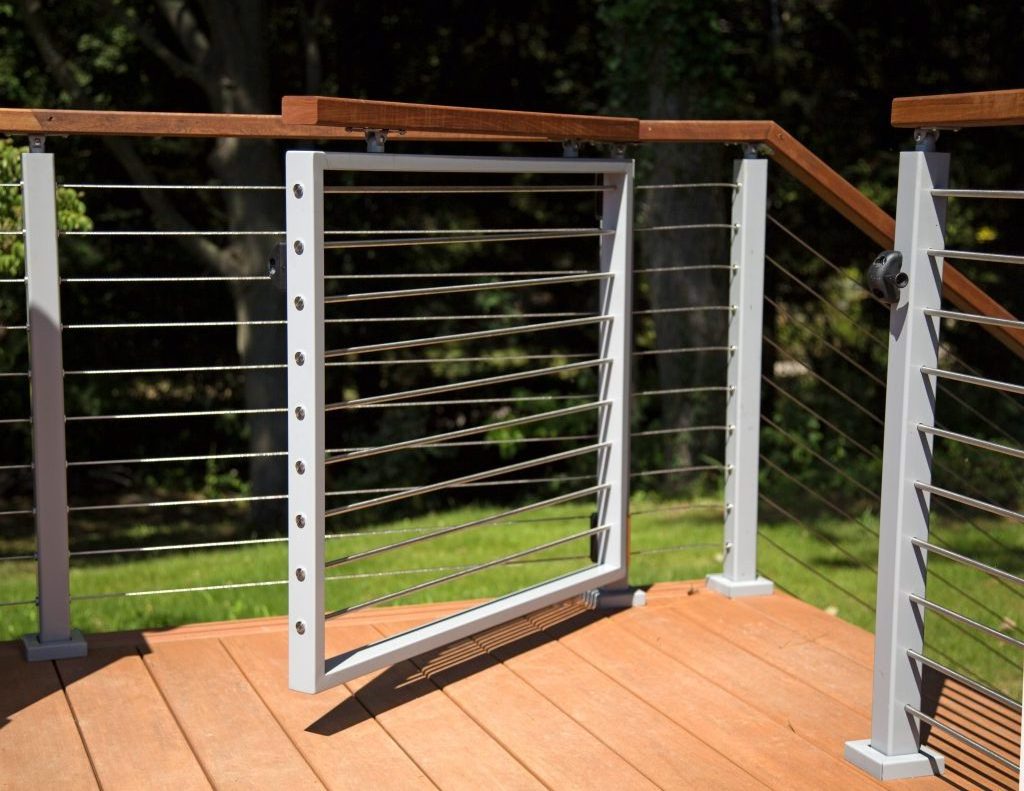 High Quality 316 Stainless Steel brushed wire cable balustrade/railing system/safety cable fence