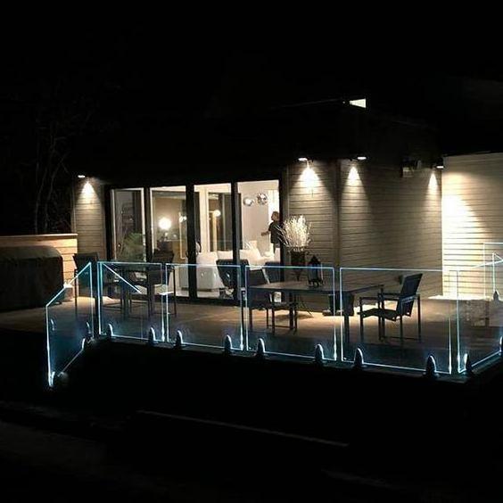 DB Frameless LED Light Glass Railing 1/2