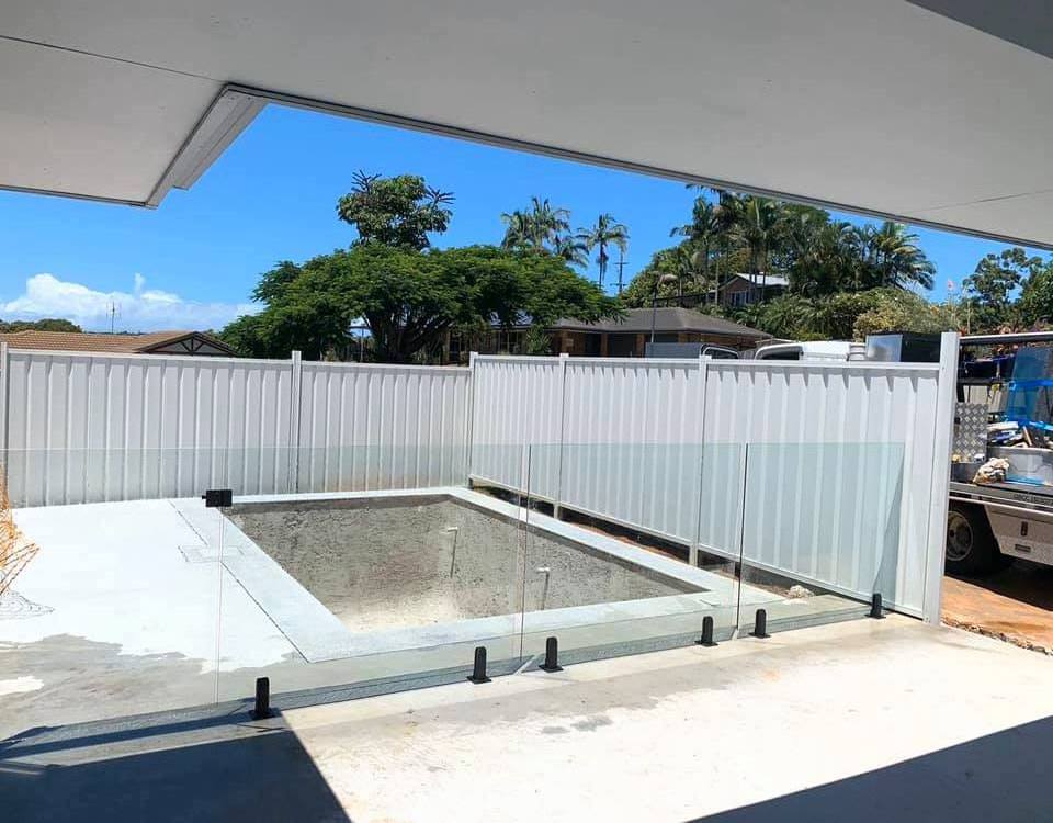 Outdoor Frameless Balustrade Glass Railing 10-12mm Australia Glass Pool Spigot And Pool Glass Fence