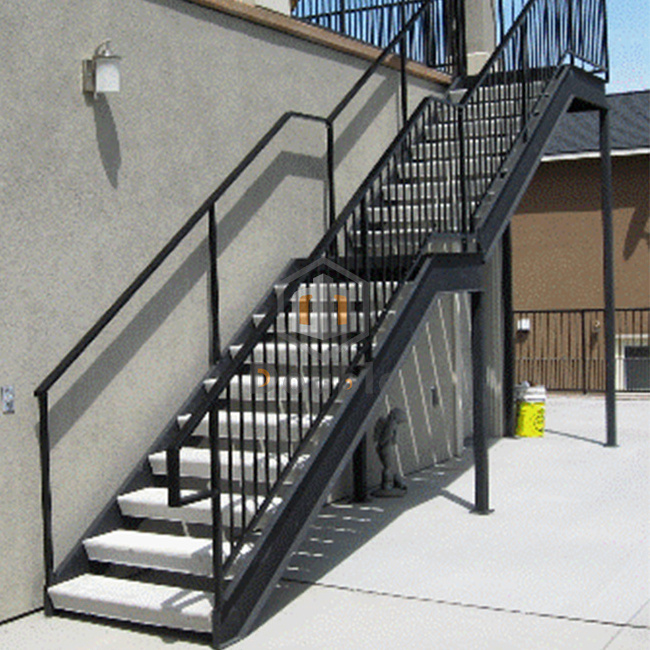 Galvanized Outdoor Steel Structure Staircase Spiral Stairs A3 Steel / Stainless Steel DB-S4009 Easy Assemble CN;GUA