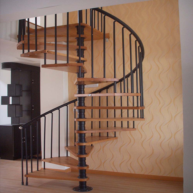 Staircase/exterior Escalier External Galvanized Metal Escalier/carbon Steel Landing Spiral Stairs Winding Stair Indoor DB-S1678