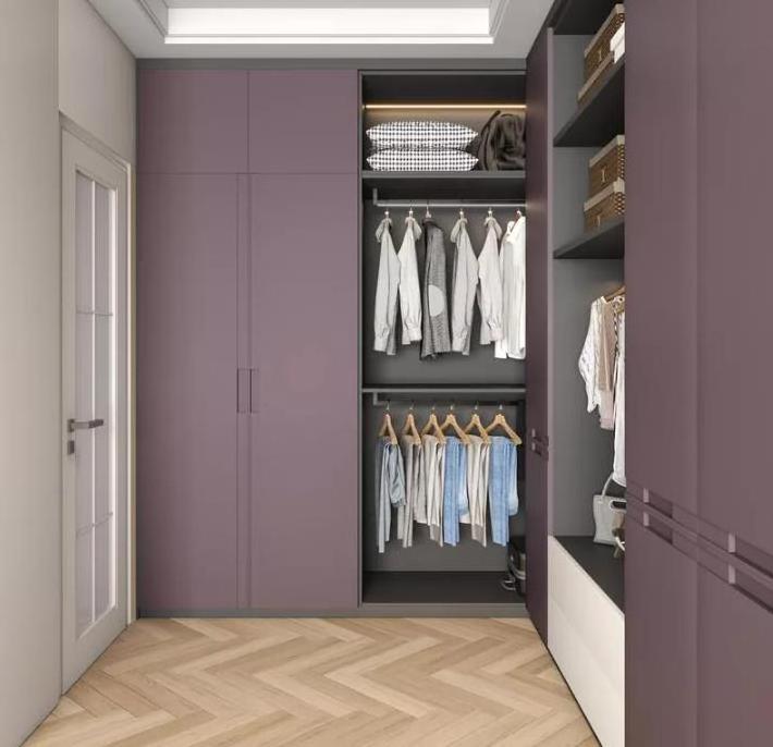 L shaped customized color wardrobe do the top wardrobe closet clothes organizer made in china walk in closet