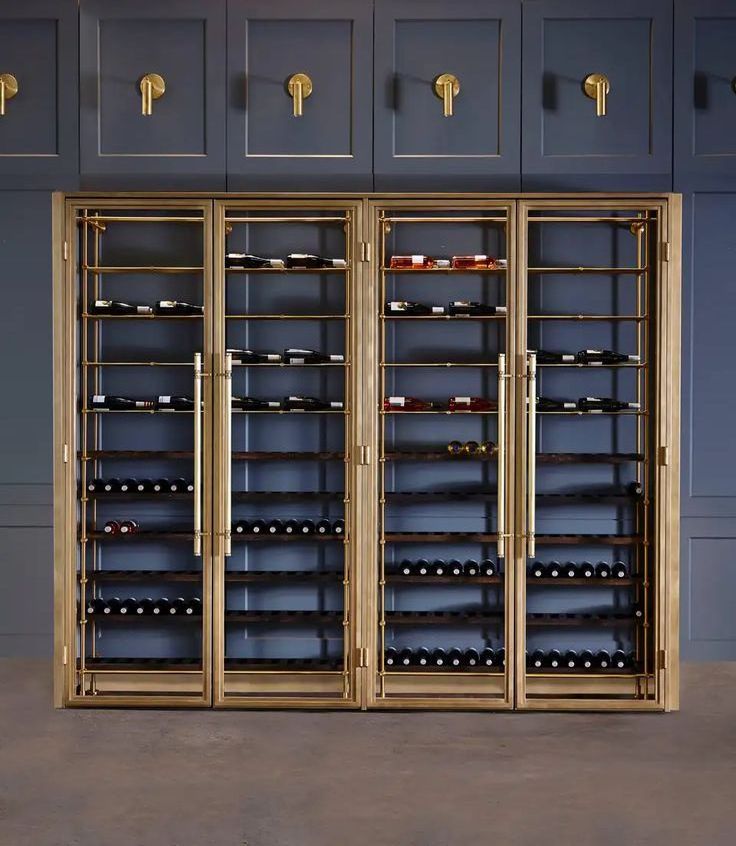 Modern Luxury Shiny Steel Display Wine Cellar Cabinet Cheap Price Living Room Cabinets Bar Cabinet