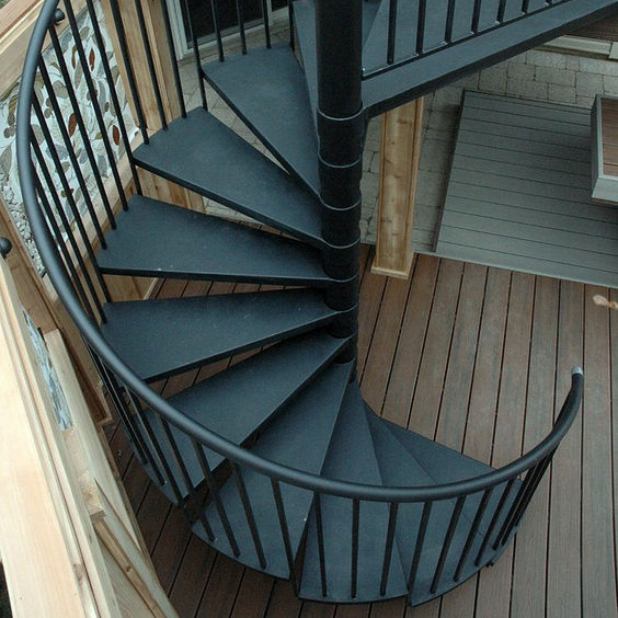 Top Quality Lowest Price Hot Galvanized Carbon Steel Outdoor Spiral Stairs/Cast Iron Spiral Stair from Foshan Factory