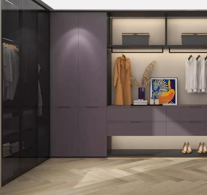 L shaped customized color wardrobe do the top wardrobe closet clothes organizer made in china walk in closet